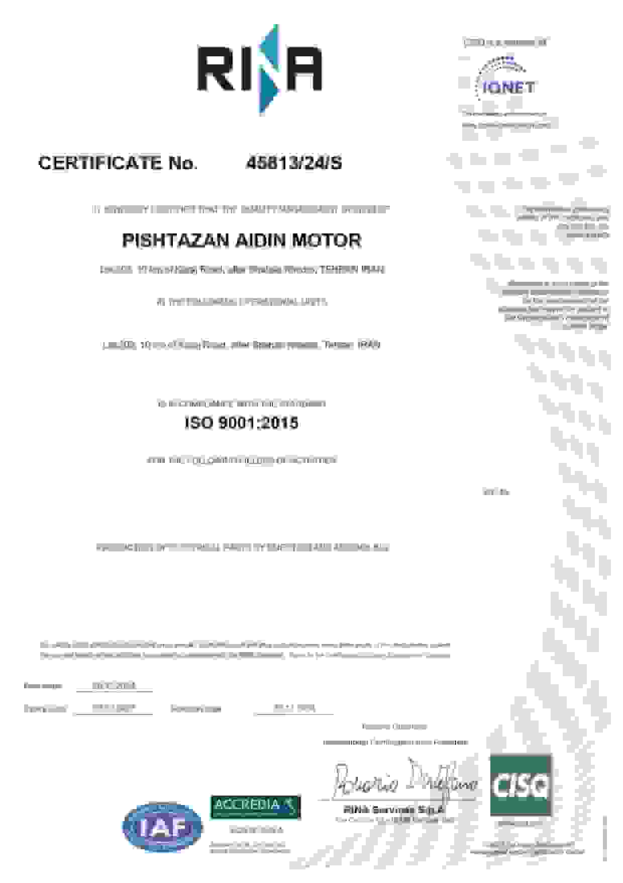 ISO 9001:2015